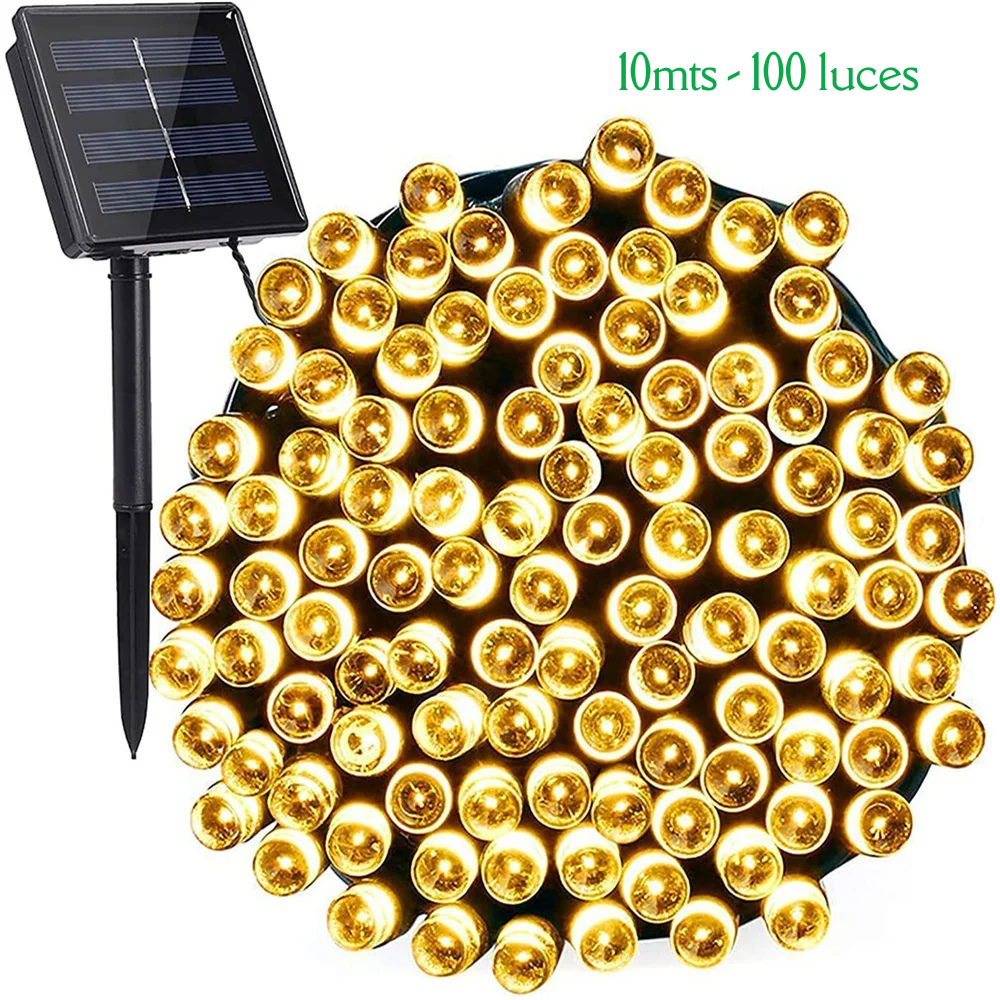 GUIRNALDAS DE LUCES LED SOLARES