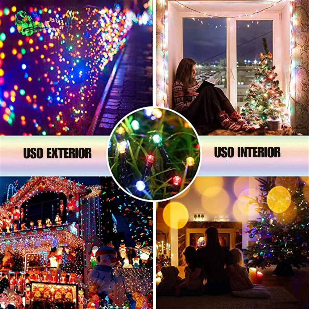 GUIRNALDAS DE LUCES LED SOLARES