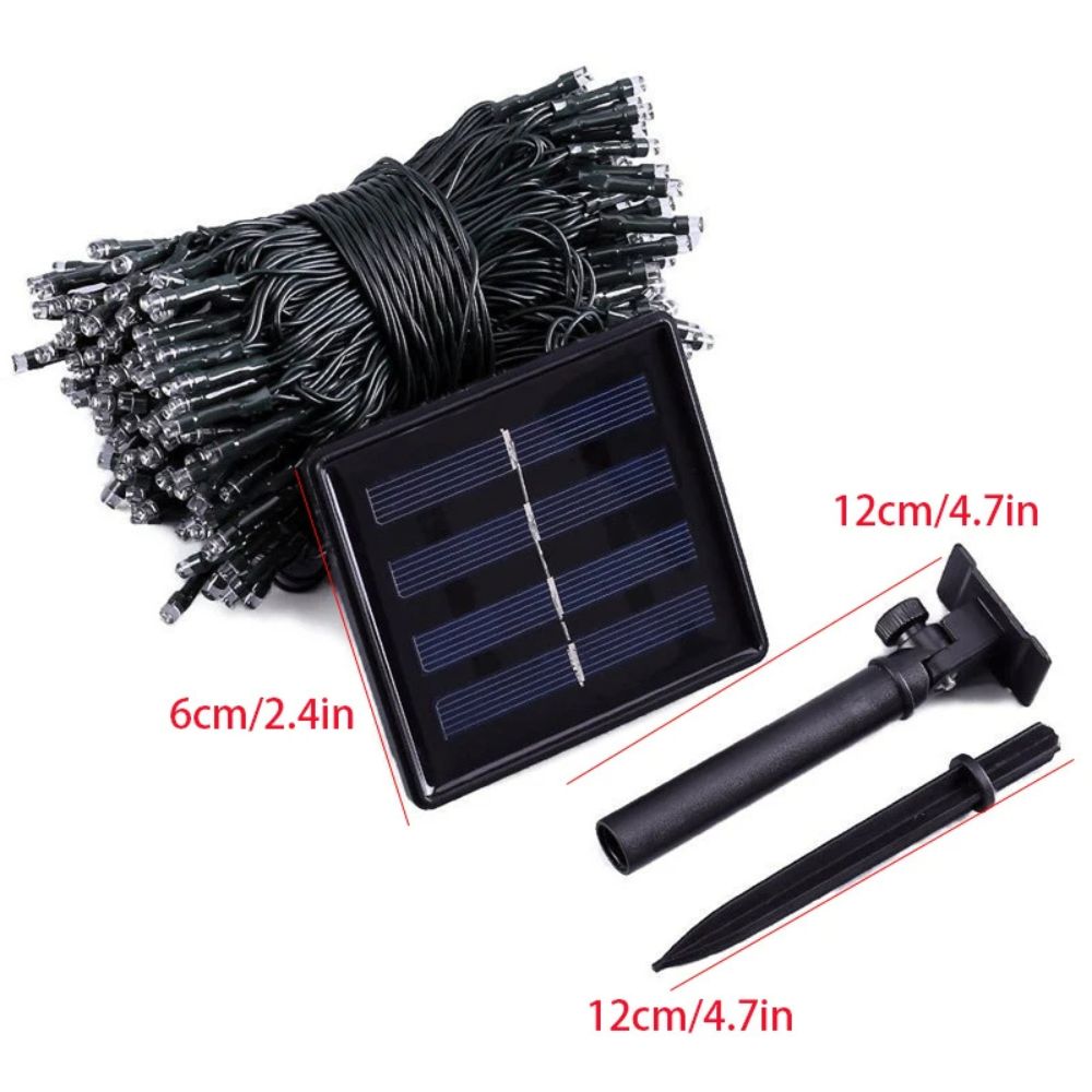 GUIRNALDAS DE LUCES LED SOLARES