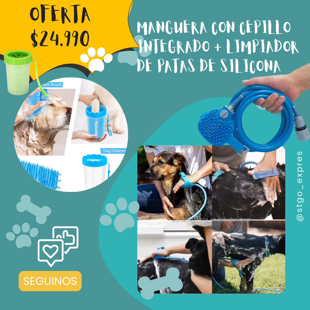 KIT DE BAÑO PARA MASCOTAS