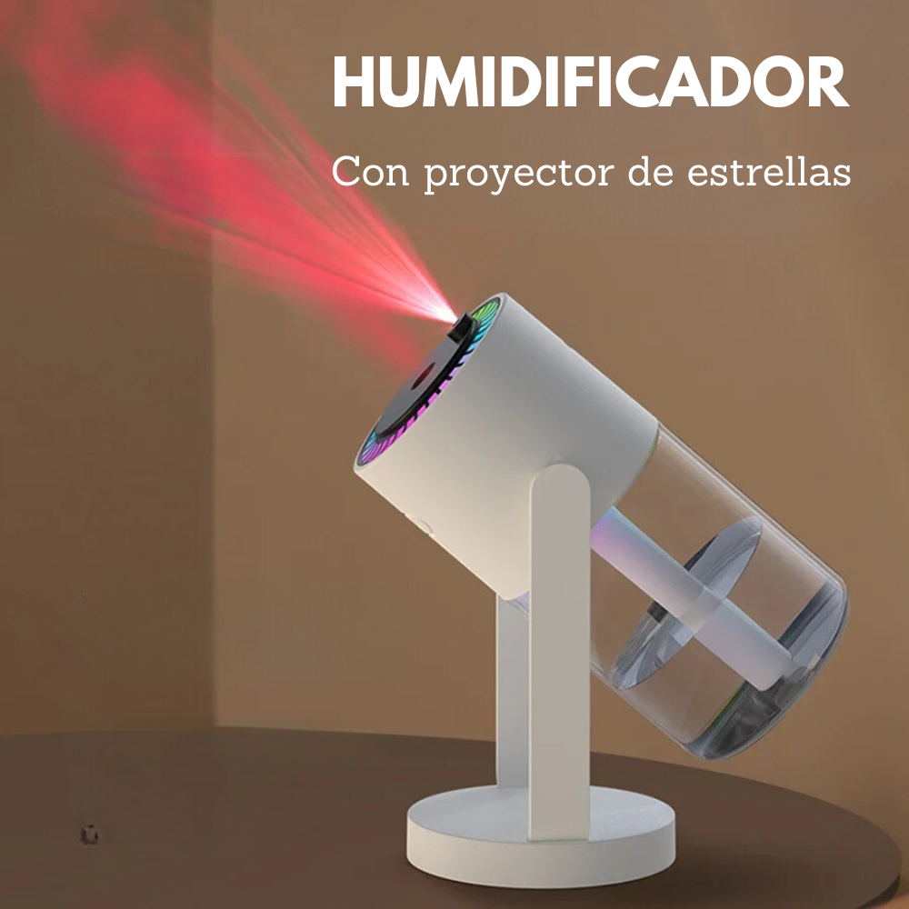 HUMIDIFICADOR DE AIRE CON PROYECCION DE ESTRELLAS