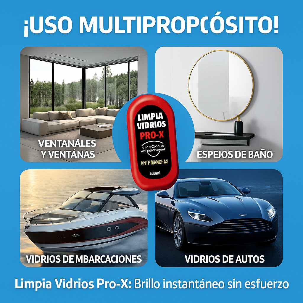 LIMPIA VIDRIOS PRO-X (PACK DE 3 UND)