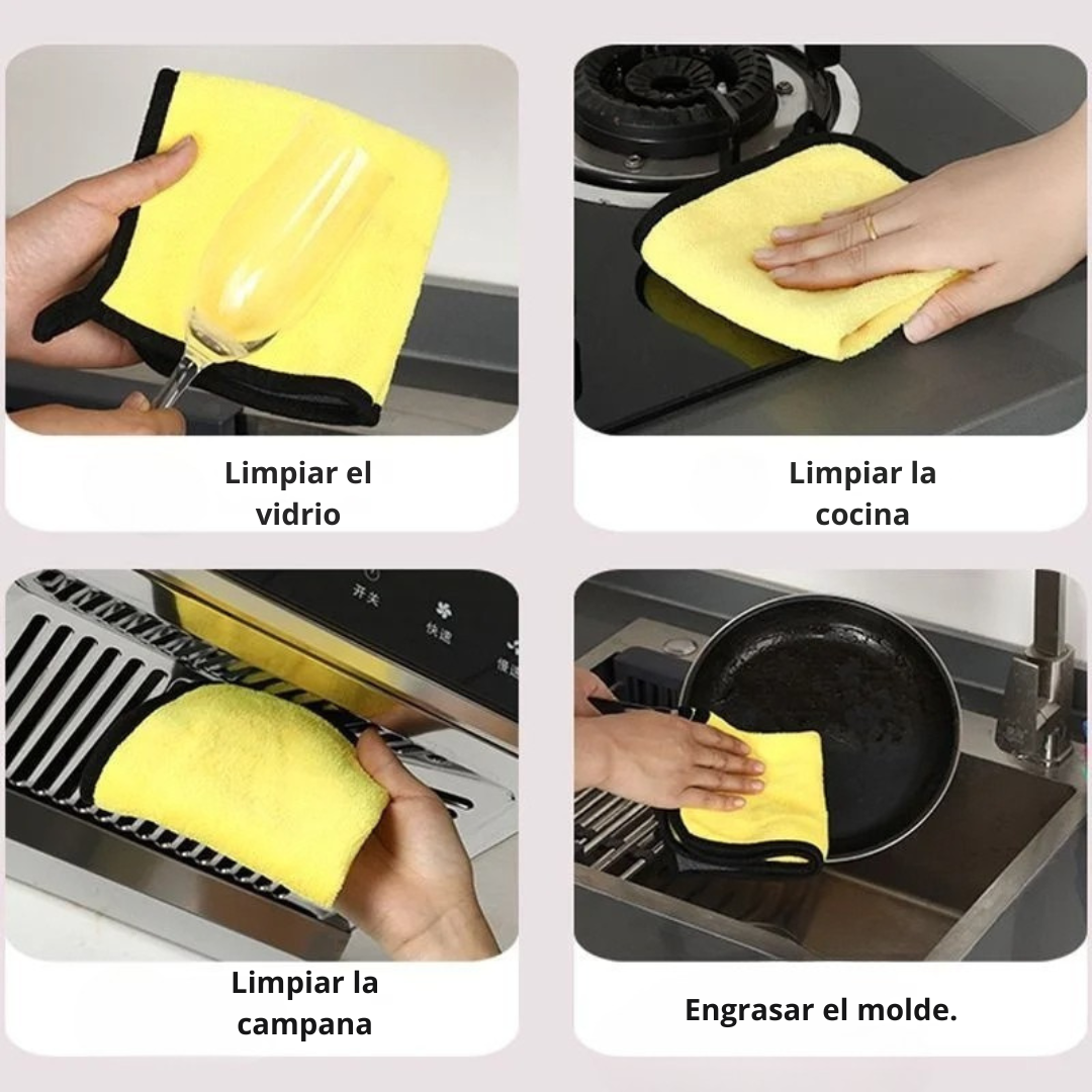 PAÑOS DE MICROFIBRA PREMIUM | PACK 3 UNIDADES