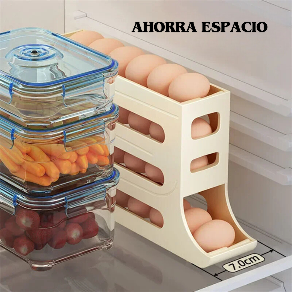 ORGANIZADOR & DISPENSADOR DE HUEVOS | AHORRA ESPACIO – Santiago Xpress