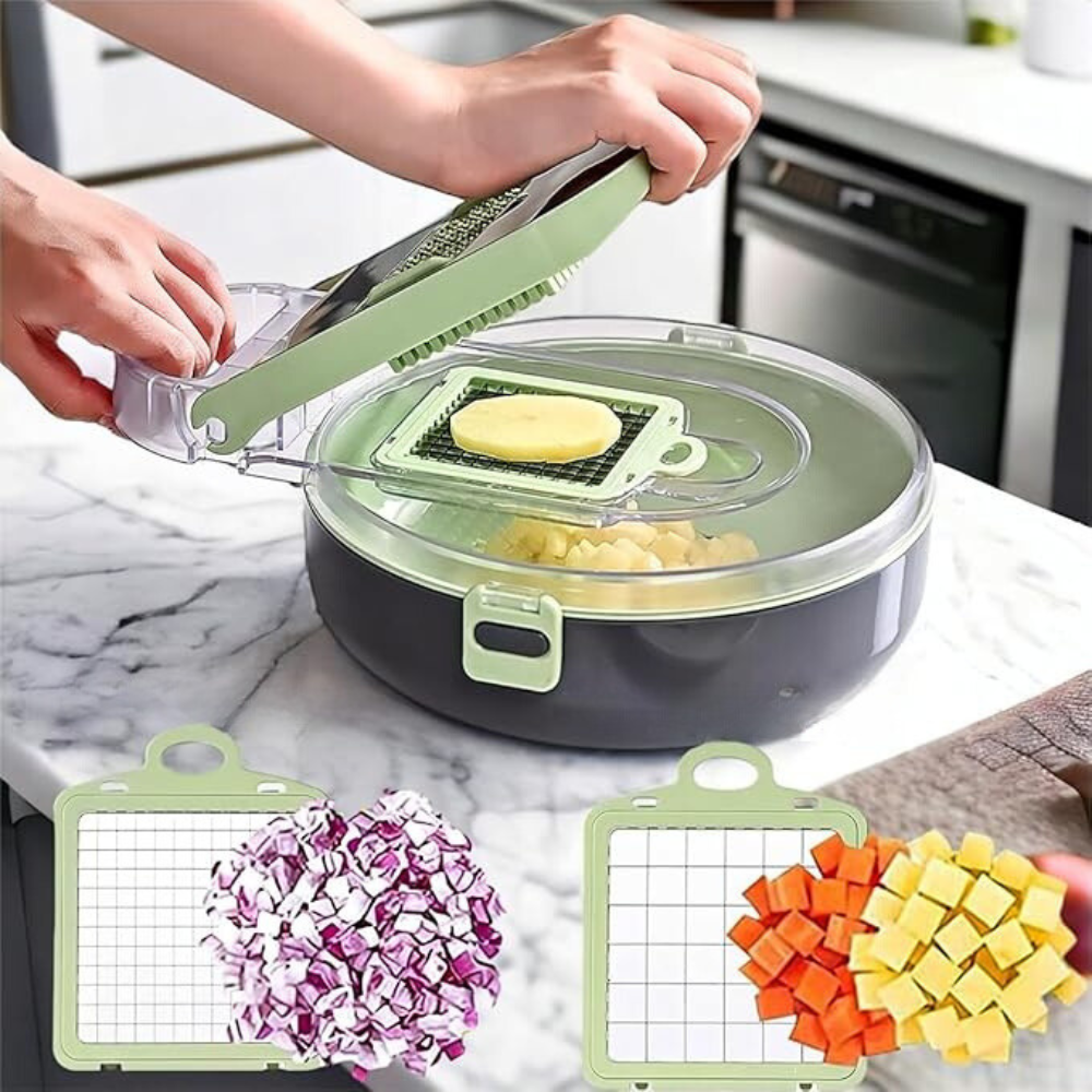 REBANADOR DE VERDURAS MULTIFUNCIONAL 9 EN 1